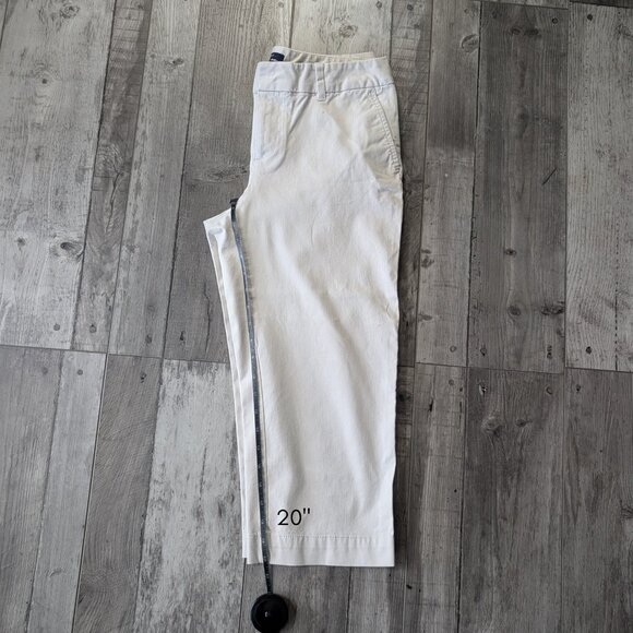 GAP, Curve Fit Flare Leg Stretch Cropped Khakis, Sz 6 - Picture 6 of 9